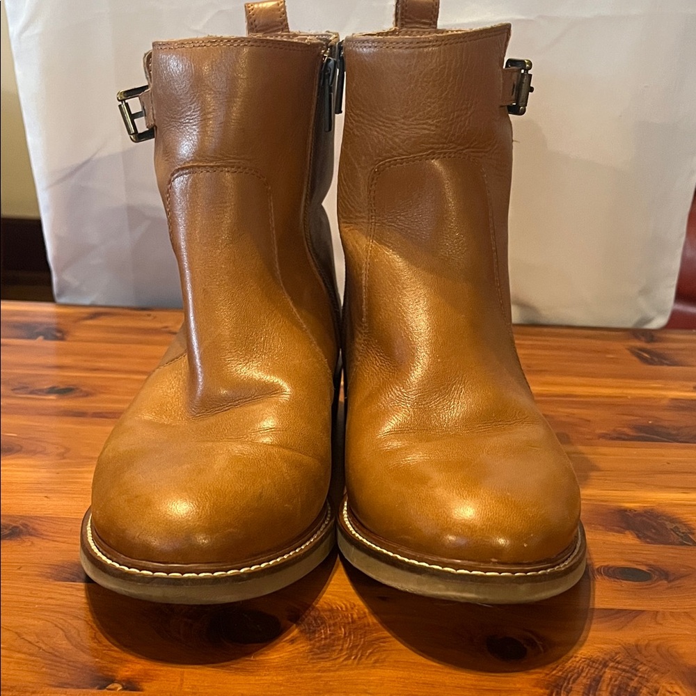 Lucky Brand Brown Leather Ankle Boots